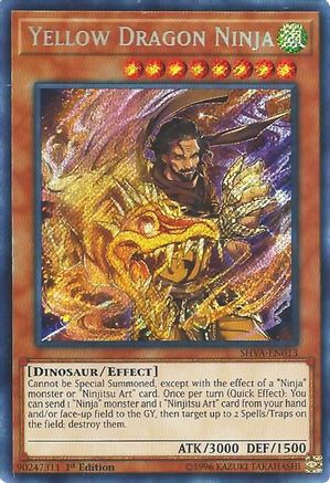 Yellow Dragon Ninja [SHVA-EN013] Secret Rare - Yu-Gi-Oh! - Card Brawlers | Quebec | Canada |