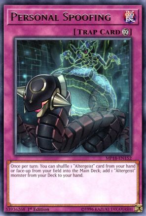 Personal Spoofing [MP18-EN152] Rare - Yu-Gi-Oh! - Card Brawlers | Quebec | Canada |
