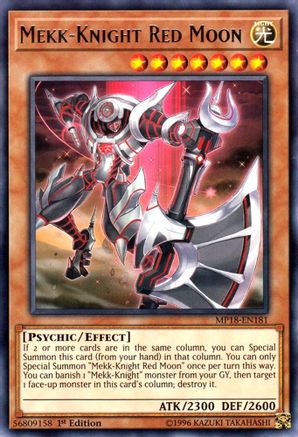 Mekk-Knight Red Moon [MP18-EN181] Rare - Yu-Gi-Oh! - Card Brawlers | Quebec | Canada |