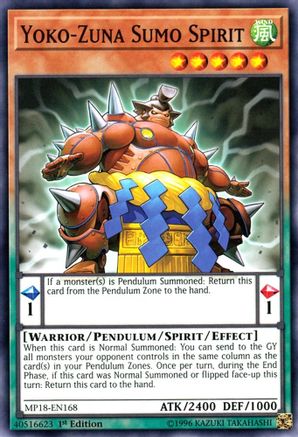 Yoko-Zuna Sumo Spirit [MP18-EN168] Common - Yu-Gi-Oh! - Card Brawlers | Quebec | Canada |