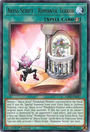 Abyss Script - Romantic Terror [LED3-EN047] Rare - Yu-Gi-Oh! - Card Brawlers | Quebec | Canada |