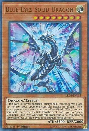 Blue-Eyes Solid Dragon [LED3-EN002] Ultra Rare - Yu-Gi-Oh! - Card Brawlers | Quebec | Canada |