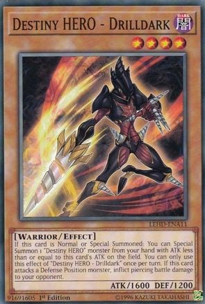 Destiny Hero - Drilldark [LEHD-ENA11] Common - Yu-Gi-Oh! - Card Brawlers | Quebec | Canada |