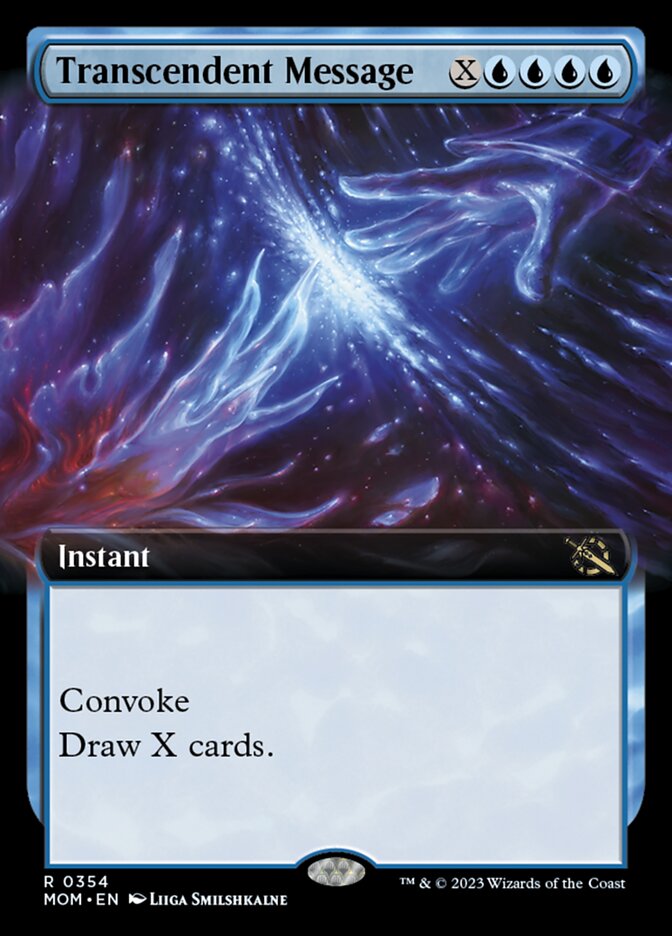 Transcendent Message (Extended Art) [March of the Machine] - Magic: The Gathering - Card Brawlers | Quebec | Canada |