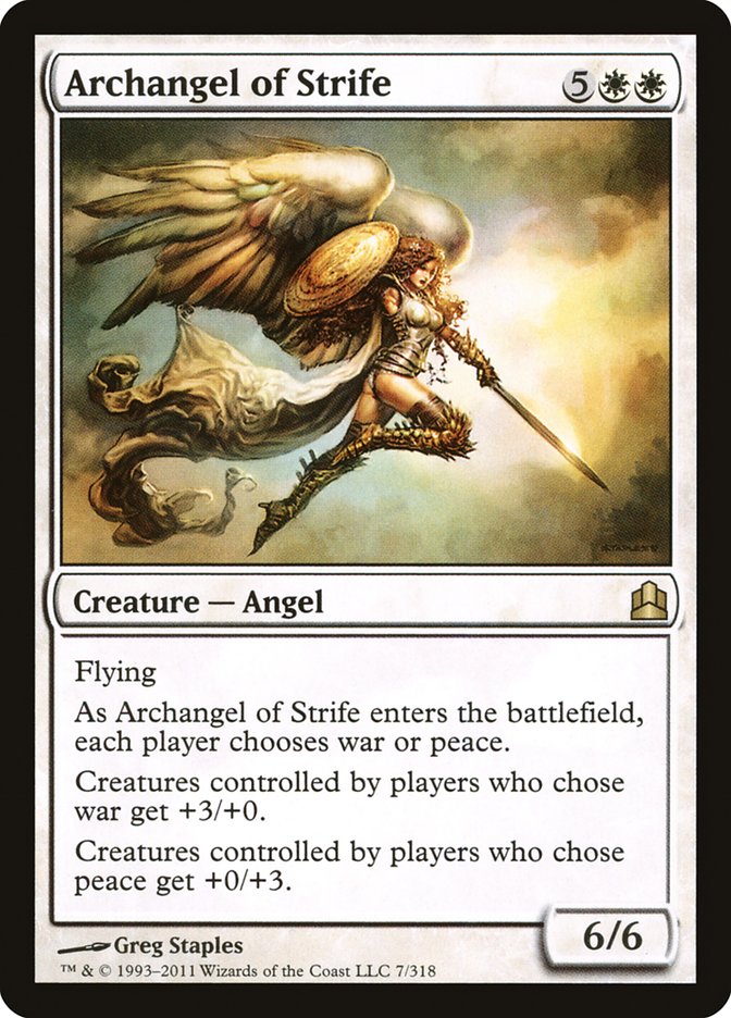 Archangel of Strife [Commander 2011] - Magic: The Gathering - Card Brawlers | Quebec | Canada |