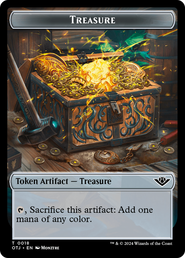 Treasure // Ox Double-Sided Token [Outlaws of Thunder Junction Tokens] - Magic: The Gathering - Card Brawlers | Quebec | Canada |