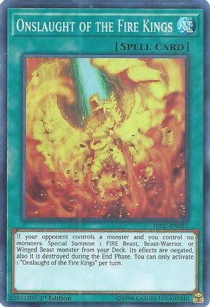 Onslaught of the Fire Kings [HISU-EN055] Super Rare - Yu-Gi-Oh! - Card Brawlers | Quebec | Canada |