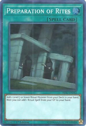 Preparation of Rites [HISU-EN042] Super Rare - Yu-Gi-Oh! - Card Brawlers | Quebec | Canada |