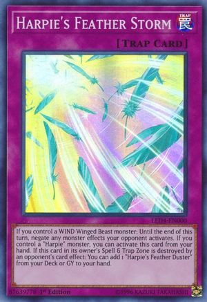 Harpie's Feather Storm [LED4-EN000] Super Rare - Yu-Gi-Oh! - Card Brawlers | Quebec | Canada |