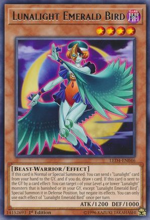 Lunalight Emerald Bird [LED4-EN046] Rare - Yu-Gi-Oh! - Card Brawlers | Quebec | Canada |