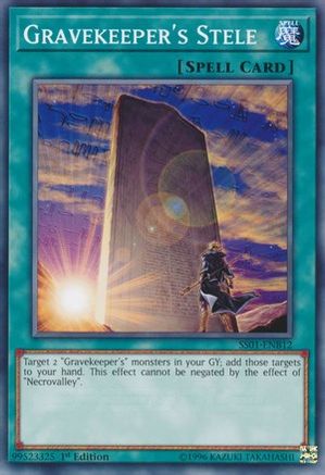 Gravekeeper's Stele [SS01-ENB12] Common - Yu-Gi-Oh! - Card Brawlers | Quebec | Canada |