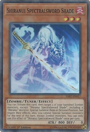 Shiranui Spectralsword Shade [SAST-EN017] Super Rare - Yu-Gi-Oh! - Card Brawlers | Quebec | Canada |