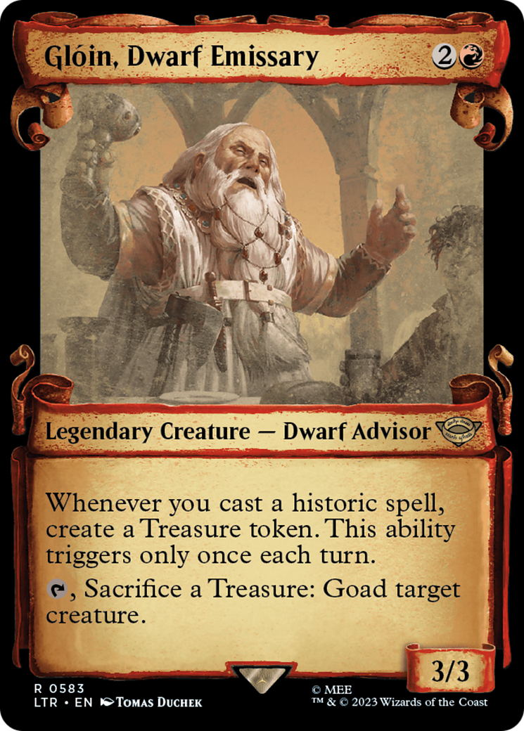 Gloin, Dwarf Emissary [The Lord of the Rings: Tales of Middle-Earth Showcase Scrolls] - Magic: The Gathering - Card Brawlers | Quebec | Canada |