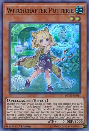 Witchcrafter Potterie [INCH-EN014] Super Rare - Yu-Gi-Oh! - Card Brawlers | Quebec | Canada |