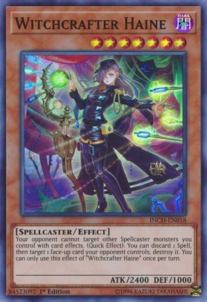 Witchcrafter Haine [INCH-EN018] Super Rare - Yu-Gi-Oh! - Card Brawlers | Quebec | Canada |