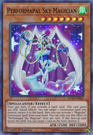 Performapal Sky Magician [INCH-EN047] Super Rare - Yu-Gi-Oh! - Card Brawlers | Quebec | Canada |