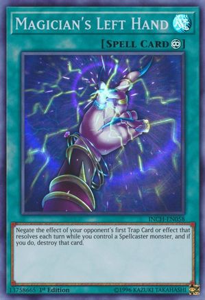 Magician's Left Hand [INCH-EN058] Super Rare - Yu-Gi-Oh! - Card Brawlers | Quebec | Canada |