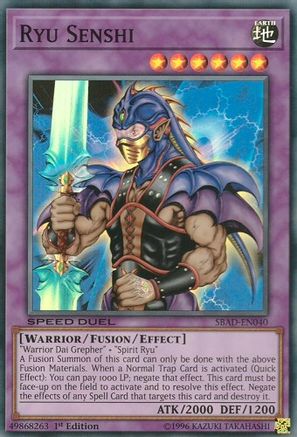 Ryu Senshi [SBAD-EN040] Super Rare - Yu-Gi-Oh! - Card Brawlers | Quebec | Canada |