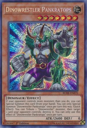 Dinowrestler Pankratops [BLHR-EN070] Secret Rare - Yu-Gi-Oh! - Card Brawlers | Quebec | Canada |