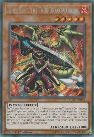 Ignis Heat, the True Dracowarrior [FIGA-EN053] Secret Rare - Yu-Gi-Oh! - Card Brawlers | Quebec | Canada |