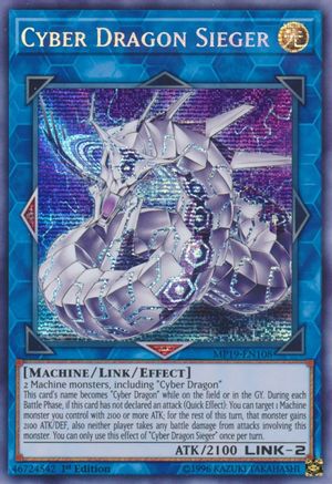 Cyber Dragon Sieger [MP19-EN108] Prismatic Secret Rare - Yu-Gi-Oh! - Card Brawlers | Quebec | Canada |