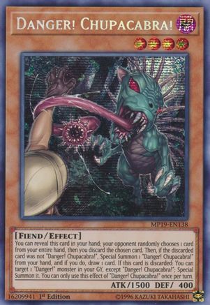 Danger! Chupacabra! [MP19-EN138] Prismatic Secret Rare - Yu-Gi-Oh! - Card Brawlers | Quebec | Canada |