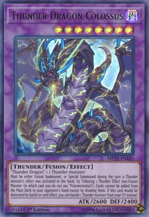 Thunder Dragon Colossus [MP19-EN183] Ultra Rare - Yu-Gi-Oh! - Card Brawlers | Quebec | Canada |