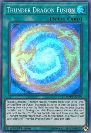 Thunder Dragon Fusion [MP19-EN199] Super Rare - Yu-Gi-Oh! - Card Brawlers | Quebec | Canada |