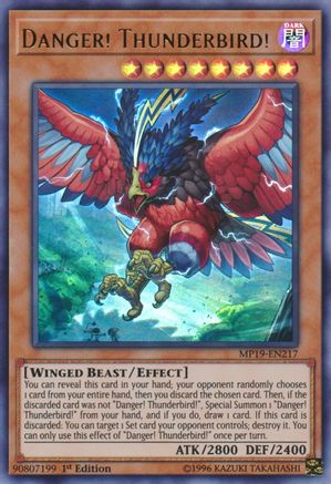 Danger! Thunderbird! [MP19-EN217] Ultra Rare - Yu-Gi-Oh! - Card Brawlers | Quebec | Canada |