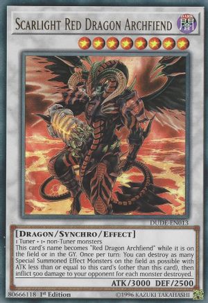 Scarlight Red Dragon Archfiend [DUDE-EN013] Ultra Rare - Yu-Gi-Oh! - Card Brawlers | Quebec | Canada |