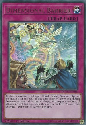 Dimensional Barrier [DUDE-EN048] Ultra Rare - Yu-Gi-Oh! - Card Brawlers | Quebec | Canada |