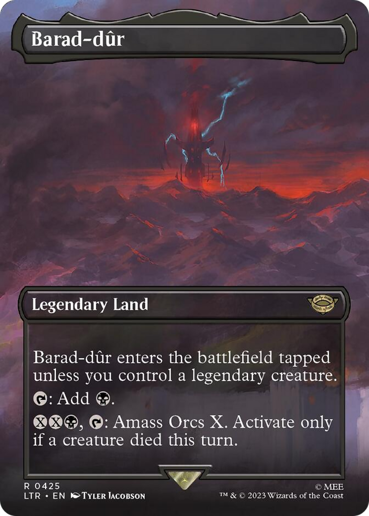 Barad-dur (Borderless Alternate Art) (425) [The Lord of the Rings: Tales of Middle-Earth] - Magic: The Gathering - Card Brawlers | Quebec | Canada |