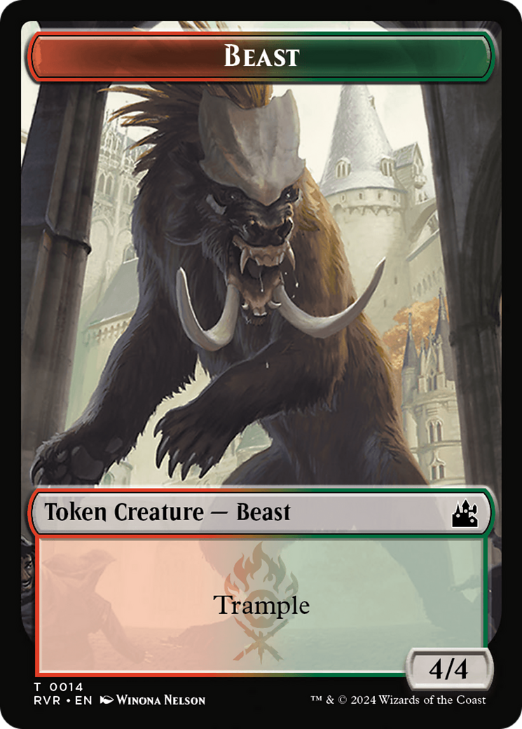Saproling // Beast Double-Sided Token [Ravnica Remastered Tokens] - Magic: The Gathering - Card Brawlers | Quebec | Canada |