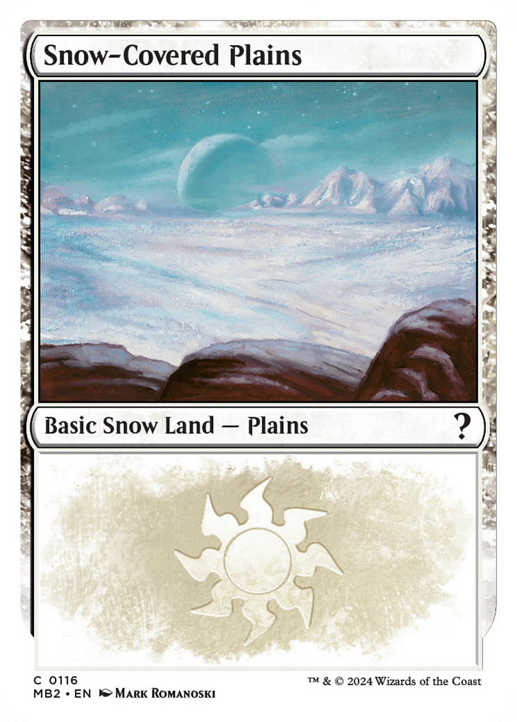 Snow-Covered Plains (White Border) [Mystery Booster 2] - Magic: The Gathering - Card Brawlers | Quebec | Canada |
