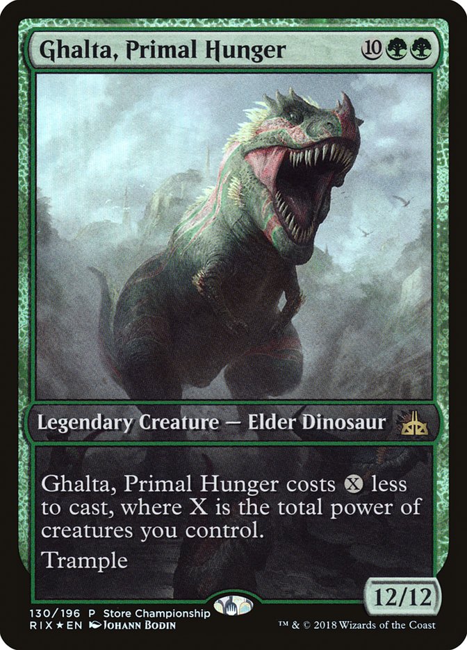 Ghalta, Primal Hunger (Store Championship) (Full Art) [Rivals of Ixalan Promos] - Magic: The Gathering - Card Brawlers | Quebec | Canada |