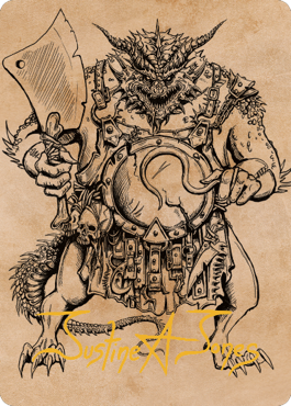 Thrakkus the Butcher Art Card (Gold-Stamped Signature) [Commander Legends: Battle for Baldur's Gate Art Series] - Magic: The Gathering - Card Brawlers | Quebec | Canada |