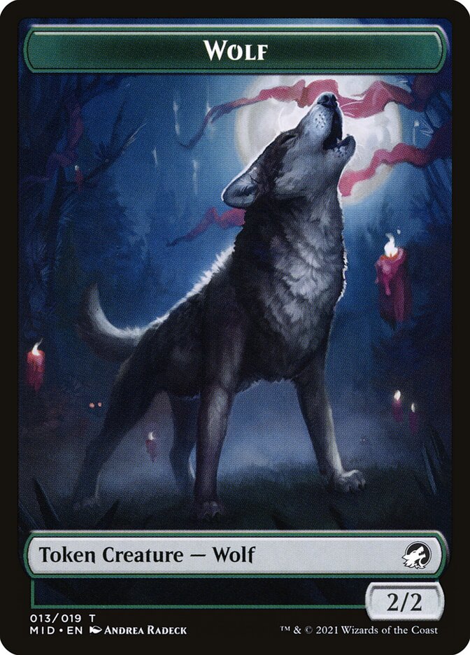 Wolf (013) // Clue (016) Double-Sided Token [Challenger Decks 2022 Tokens] - Magic: The Gathering - Card Brawlers | Quebec | Canada |