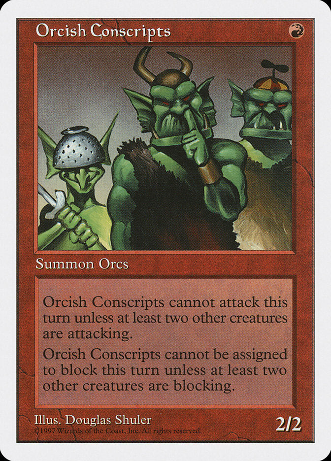 Orcish Conscripts [Fifth Edition] - Magic: The Gathering - Card Brawlers | Quebec | Canada |