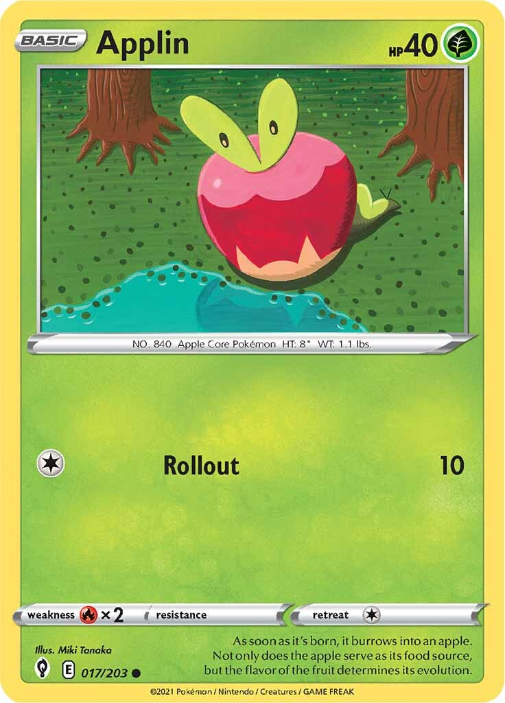 Applin (017/203) [Sword & Shield: Evolving Skies] - Pokémon - Card Brawlers | Quebec | Canada |