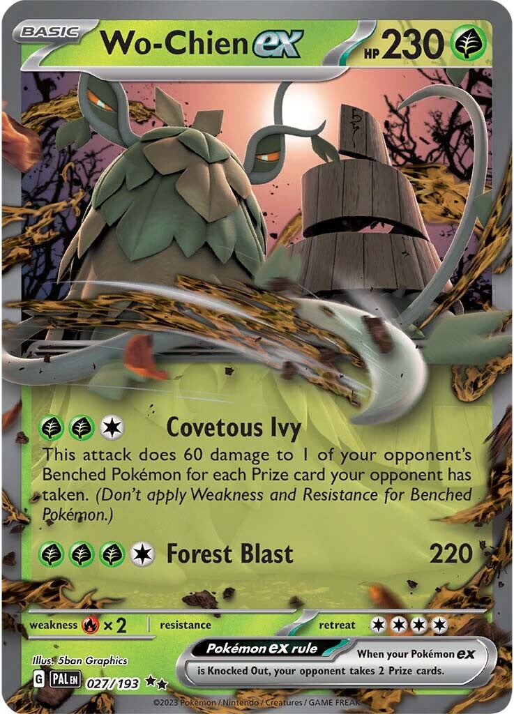Wo-Chien ex (027/193) [Scarlet & Violet: Paldea Evolved] - Pokémon - Card Brawlers | Quebec | Canada |