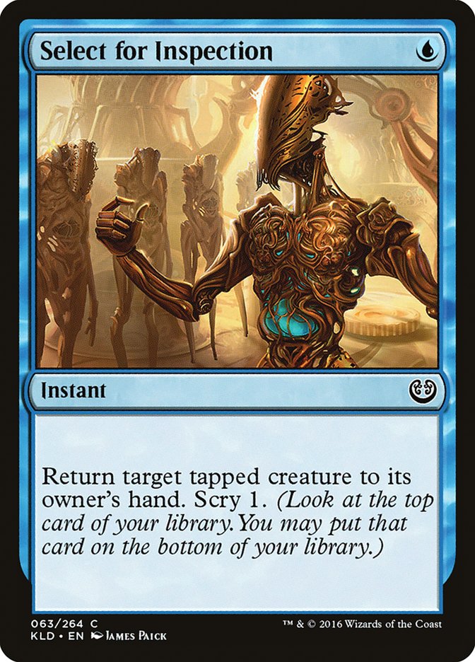 Select for Inspection [Kaladesh] - Magic: The Gathering - Card Brawlers | Quebec | Canada |