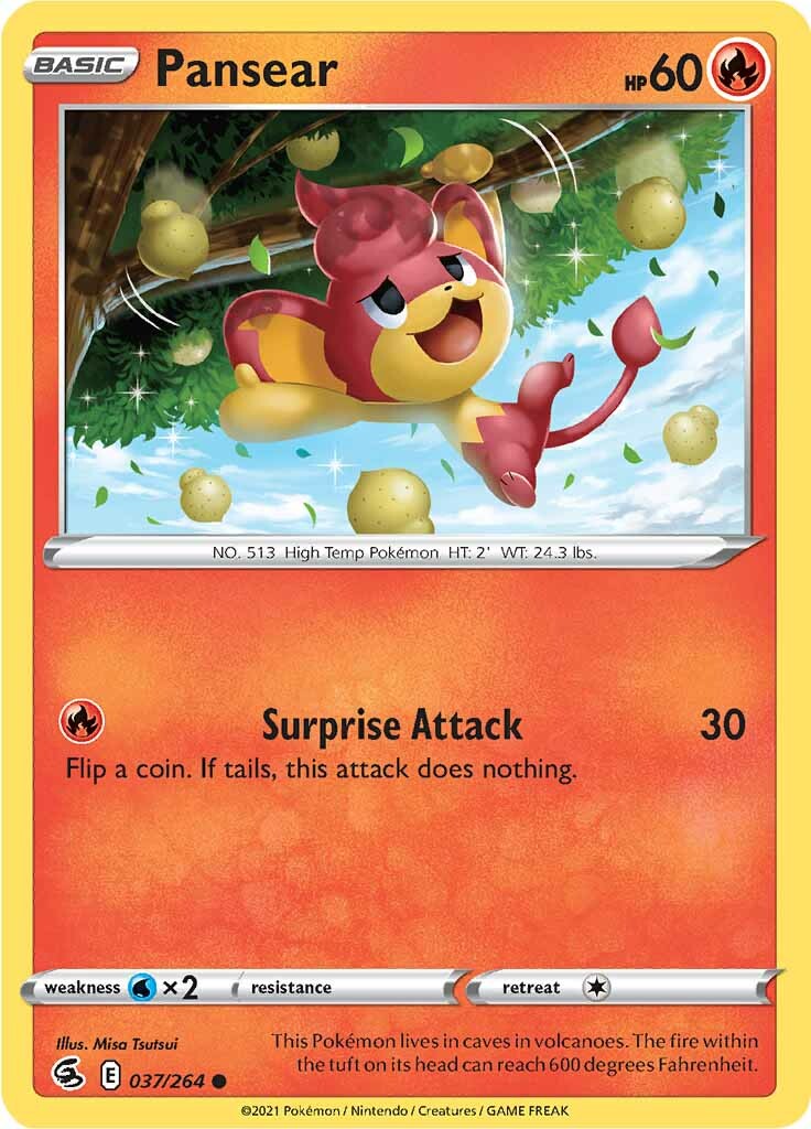 Pansear (037/264) [Sword & Shield: Fusion Strike] - Pokémon - Card Brawlers | Quebec | Canada |
