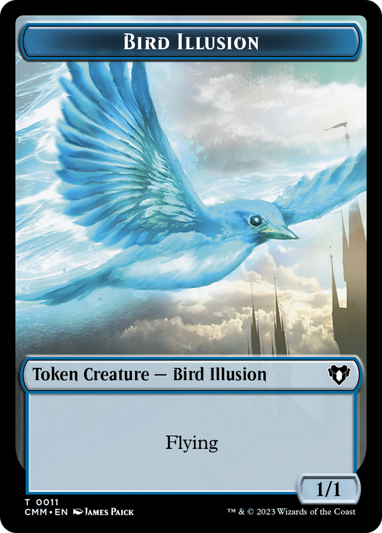 Spirit (0039) // Bird Illusion Double-Sided Token [Commander Masters Tokens] - Magic: The Gathering - Card Brawlers | Quebec | Canada |