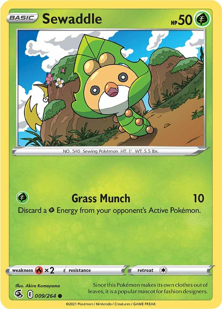 Sewaddle (009/264) [Sword & Shield: Fusion Strike] - Pokémon - Card Brawlers | Quebec | Canada |