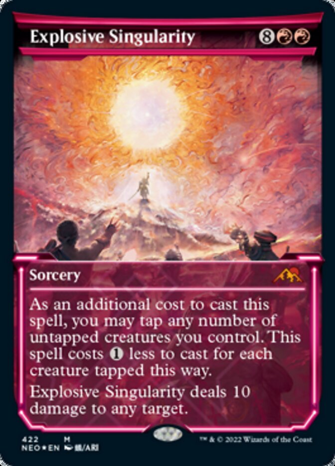 Explosive Singularity (Showcase) (Foil Etched) [Kamigawa: Neon Dynasty] - Magic: The Gathering - Card Brawlers | Quebec | Canada |