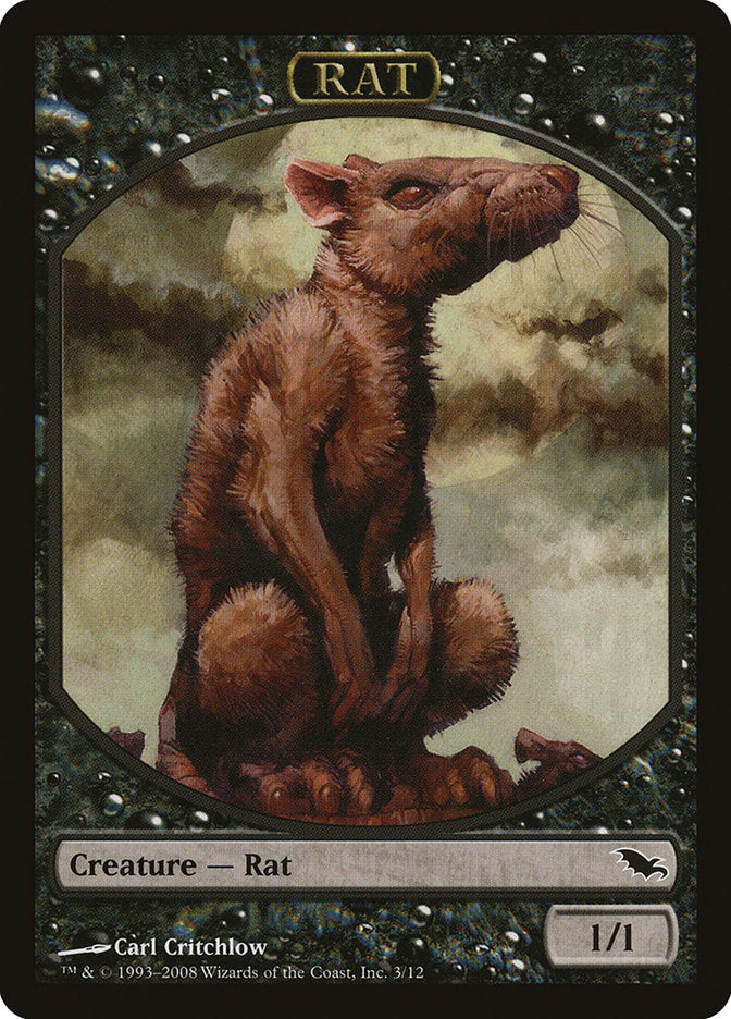 Rat Token [Shadowmoor Tokens] - Magic: The Gathering - Card Brawlers | Quebec | Canada |