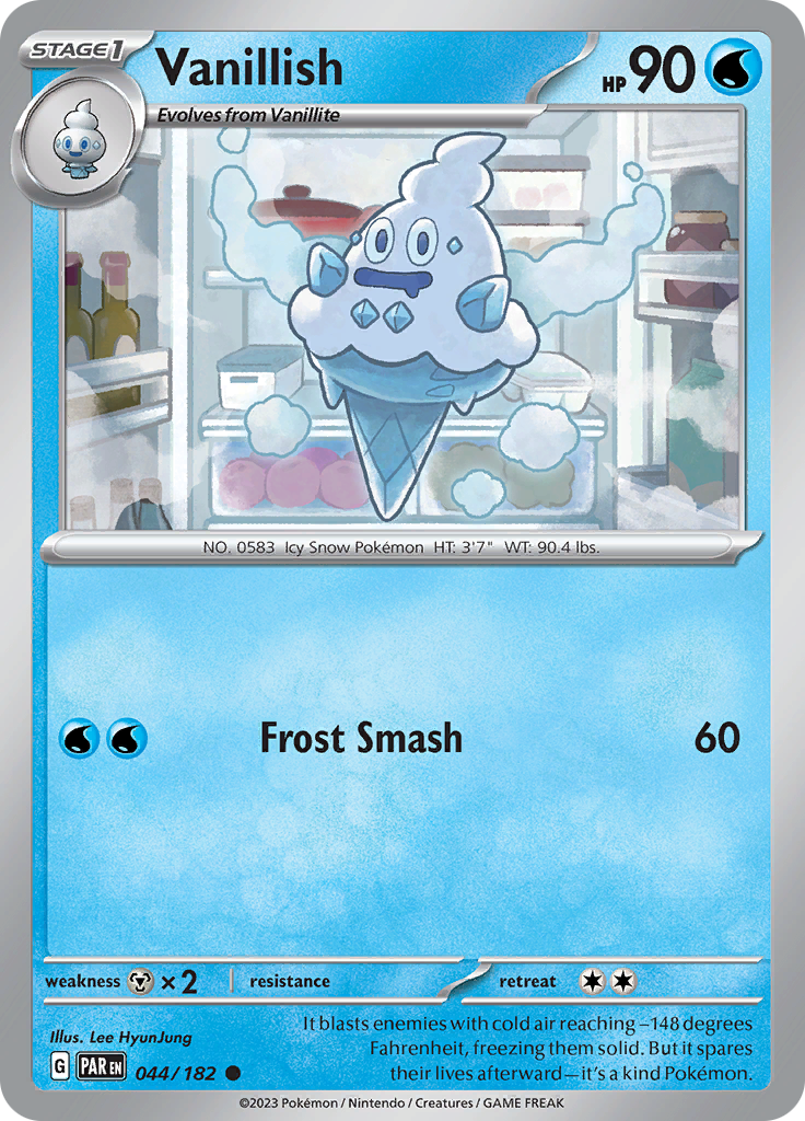 Vanillish (044/182) [Scarlet & Violet: Paradox Rift] - Pokémon - Card Brawlers | Quebec | Canada |