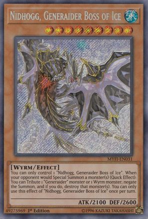 Nidhogg, Generaider Boss of Ice [MYFI-EN031] Secret Rare - Yu-Gi-Oh! - Card Brawlers | Quebec | Canada |