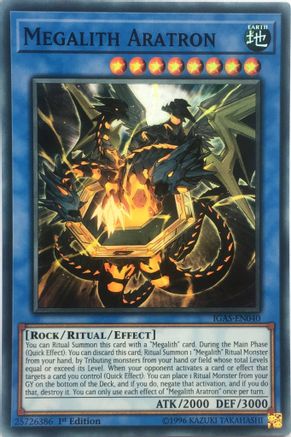 Megalith Aratron [IGAS-EN040] Super Rare - Yu-Gi-Oh! - Card Brawlers | Quebec | Canada |