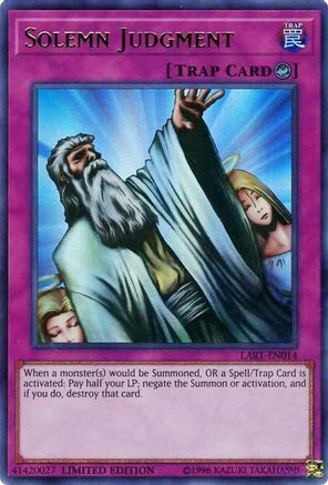 Solemn Judgment [LART-EN014] Ultra Rare - Yu-Gi-Oh! - Card Brawlers | Quebec | Canada |